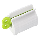 Plastic Tube Squeezer Dispenser Bathroom Toothpaste Holder Stand Green