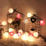 Maxbell 20 Cotton Ball Fairy Lights 3 meters String Light Wedding B_Battery Type