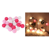 Maxbell 20 Cotton Ball Fairy Lights 3 meters String Light Wedding B_Battery Type