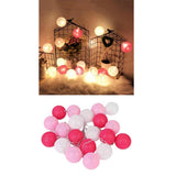 Maxbell 20 Cotton Ball Fairy Lights 3 meters String Light Wedding B_Battery Type