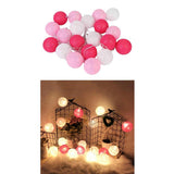 Maxbell 20 Cotton Ball Fairy Lights 3 meters String Light Wedding B_Battery Type