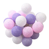 Maxbell 20 Cotton Ball Fairy Lights 3 meters String Light Wedding F_Battery Type