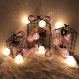 Maxbell 20 Cotton Ball Fairy Lights 3 meters String Light Wedding F_Battery Type