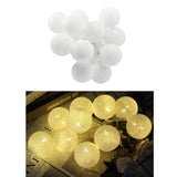 Maxbell 20 Cotton Ball Fairy Lights 3 meters String Light Wedding G_USB Type