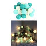 Maxbell 20 Cotton Ball Fairy Lights 3 meters String Light Wedding H_Battery Type