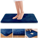 Memory Foam Bath Mat Non Slip Absorbent Mat Vevelt Bath Mat Blue 40x60cm