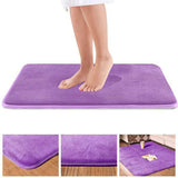 Memory Foam Bath Mat Non Slip Absorbent Mat Vevelt Bath Mat Purple 50x80cm