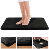 Memory Foam Bath Mat Non Slip Absorbent Mat Vevelt Bath Mat Black 40x60cm