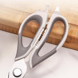 Maxbell  Utility Kitchen Cooking Shears Meat Seafood Scissors Safe Detachable Grey