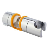 Shower Rail Head Slider Holder Bracket Clamp Stand 18-25mm Adjustable Yellow