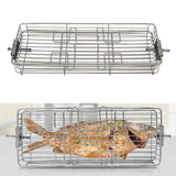 Maxbell  Stainless Steel Grill Basket BBQ Rotary Oven Cage Rack Large for 30-42L Oven