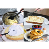 Maxbell Silicone Spatulas Set Cake Mixing Scraper Baking Nonstick Utensil Black 6pcs