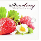 Maxbell  Kitchen Chopping Board Anti-Scratch Shatter Resistant Vivid Print Pattern strawberry