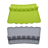 Maxbell Silicone Utensil Spoon Rest Heat Resistant Spatula Rack Stand Holder Green