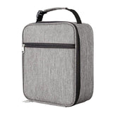 Maxbell Picnic Insulated Food Storage Zipper Box Tote Bag Pouch Thermal Lunch Gray