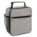 Maxbell Picnic Insulated Food Storage Zipper Box Tote Bag Pouch Thermal Lunch Gray