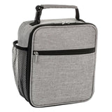 Maxbell Picnic Insulated Food Storage Zipper Box Tote Bag Pouch Thermal Lunch Gray