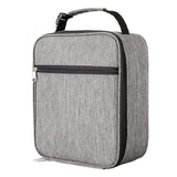 Maxbell Picnic Insulated Food Storage Zipper Box Tote Bag Pouch Thermal Lunch Gray