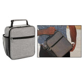 Maxbell Picnic Insulated Food Storage Zipper Box Tote Bag Pouch Thermal Lunch Gray