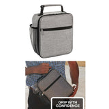 Maxbell Picnic Insulated Food Storage Zipper Box Tote Bag Pouch Thermal Lunch Gray