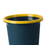 Maxbell  10L Plastic Trash Bin Bucket Dustbin Garbage Can 30.8x18.5x27cm Dark Blue