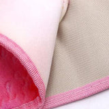 Thickened Coral Fleece Toilet Seat Cover Cushion Washable Seat Pad U-Shape pink