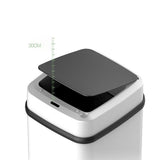 Maxbell  12L Touchless Trash Can Smart Sensor Automatic Rubbish Bins Black White