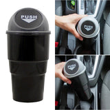 Maxbell Auto Car Garbage Holder Rubbish Bin Dust Case Wastebasket Trash Can Grey