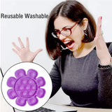 Maxbell Push Bubble Sensory Fidget Toy Stress Reliever for Adults Unicorn-Purple