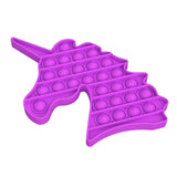 Maxbell Push Bubble Sensory Fidget Toy Stress Reliever for Adults Unicorn-Purple