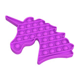 Maxbell Push Bubble Sensory Fidget Toy Stress Reliever for Adults Unicorn-Purple