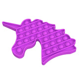 Maxbell Push Bubble Sensory Fidget Toy Stress Reliever for Adults Unicorn-Purple
