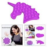 Maxbell Push Bubble Sensory Fidget Toy Stress Reliever for Adults Unicorn-Purple