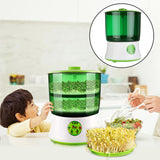 Maxbell Bean Sprouts Machine Intelligent Automatic Seed Sprout Maker US Plug