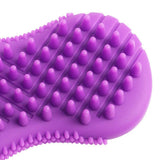 Maxbell Silicone Bath Body Brush Exfoliating Scrub Brush Ultra Soft Texture Purple - Aladdin Shoppers