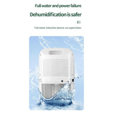 Maxbell Dehumidifier with Drain Hose High Humidity for Home Kitchen Bedroom Bathroom