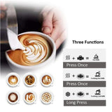 Maxbell Electric Milk Frother Hot Warm and Cold Function for Latte Coffee Household