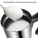 Maxbell Electric Milk Frother Hot Warm and Cold Function for Latte Coffee Household