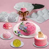 Maxbell  Diamond Silicone Mold Hot Chocolate Bomb Ice Cube Tool Making Mould 6 Hole B