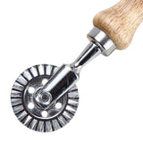 Maxbell Steel Ravioli Stamp Maker Cutter Pasta Maker Mold & Wooden Handle Roll