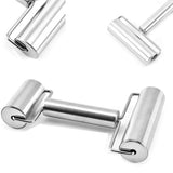 Maxbell  Pizza Pastry Baking Dough Roller Rolling Pin Stainless Steel Dual Roller
