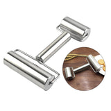 Maxbell  Pizza Pastry Baking Dough Roller Rolling Pin Stainless Steel Dual Roller