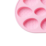 Maxbell  10 Holes Silicone Mold Chocolate Molds Soap Mould Birthday Cake Pink