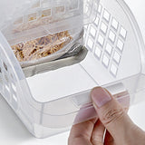 Maxbell Clear Kitchen Refrigerator Organizer Storage Box Food Container Bin