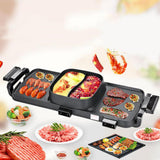 Maxbell Electric Stove Indoor Hotpot Pan Smokeless Integrated Pot Dinner US Adapter