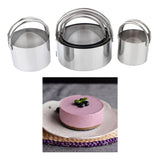 Maxbell  Circle Baking Cake Mold Kitchen DIY Pastry Fondant Cake Cutter Ring Style B