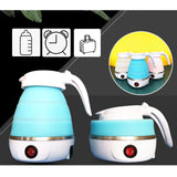 Maxbell 110V 50hz Electric Portable Travel Kettle Camping Caravan 0.6L US Plug  Blue