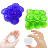 Maxbell Round Ice Cube Ball Tray Silicone Sphere Mold Whiskey Cocktails Green