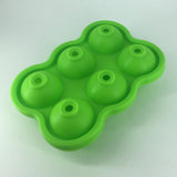 Maxbell Round Ice Cube Ball Tray Silicone Sphere Mold Whiskey Cocktails Green