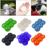 Maxbell Round Ice Cube Ball Tray Silicone Sphere Mold Whiskey Cocktails Green